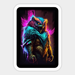 Owlbear D&D Monster Graffiti Sticker